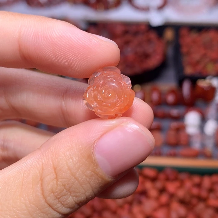 未镶嵌南红南红玛瑙立体玫瑰
