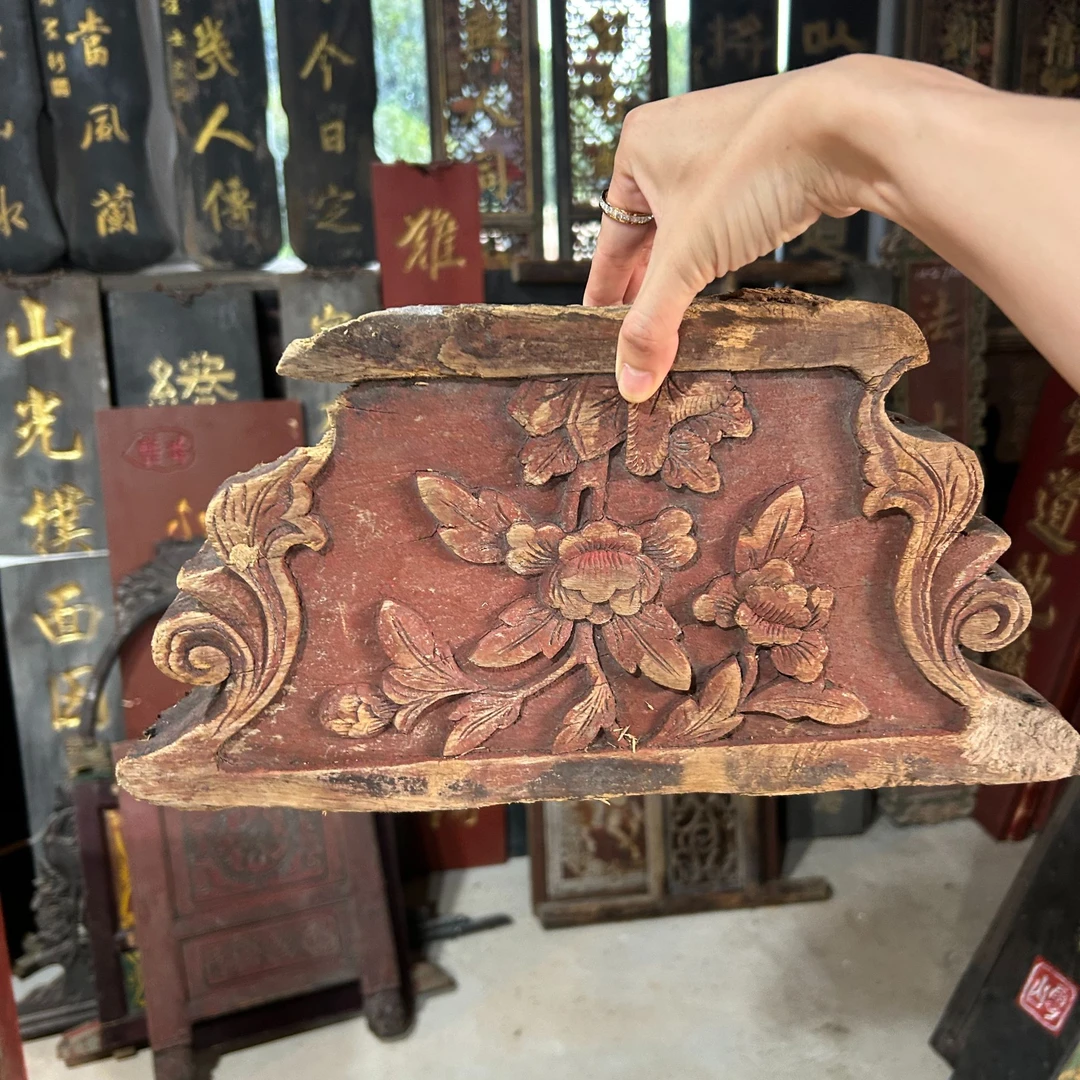 摆件木质实木雕花板精品偏远地区不包邮