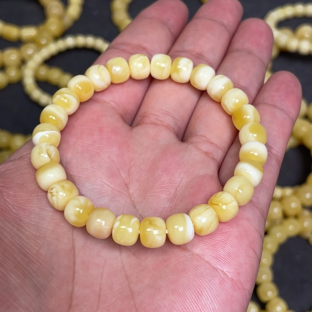 蜜蜡未镶嵌裸石蜜蜡手串8.2mm