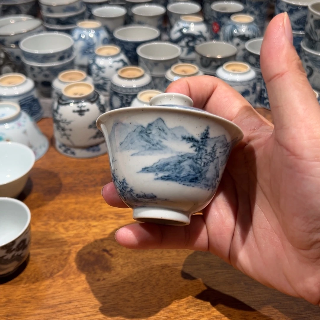 瓷顽古手工手绘作品
