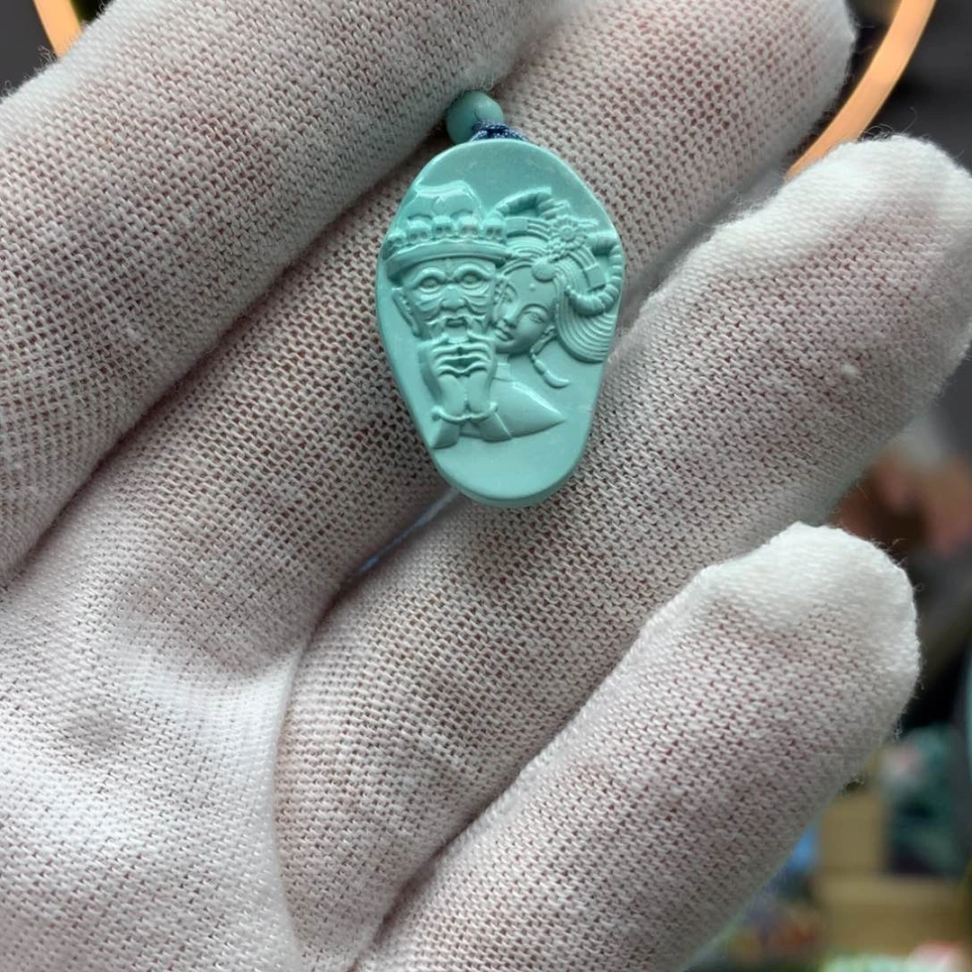 绿松石挂件未镶嵌