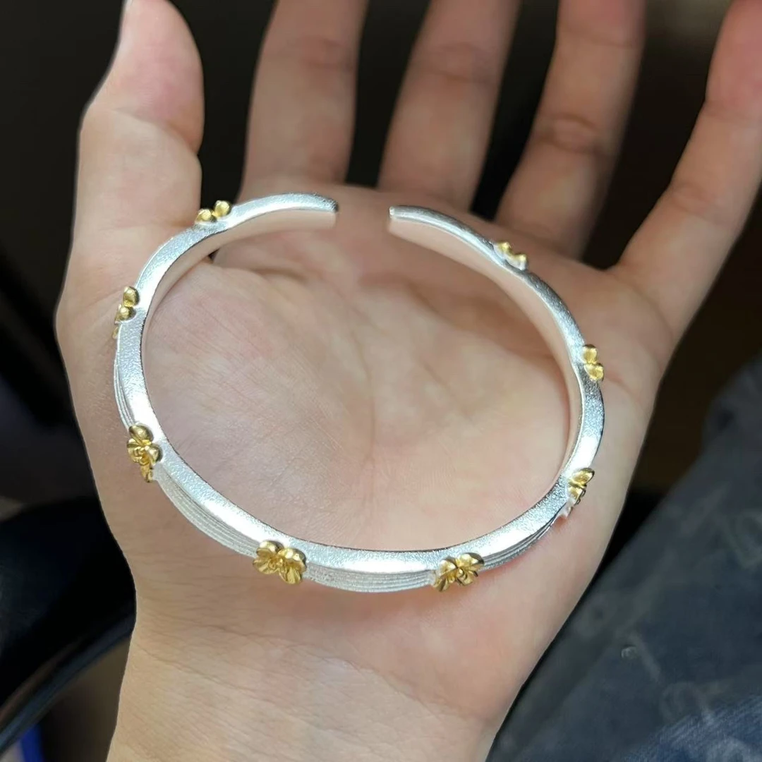 描金月桂花开口饰品C017饰品