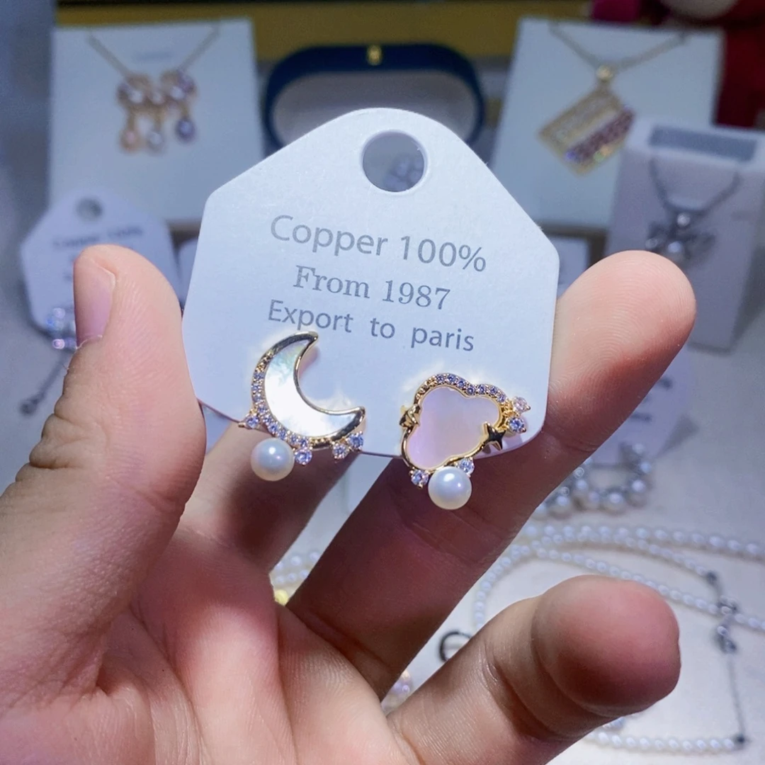 未镶嵌淡水珍珠耳饰