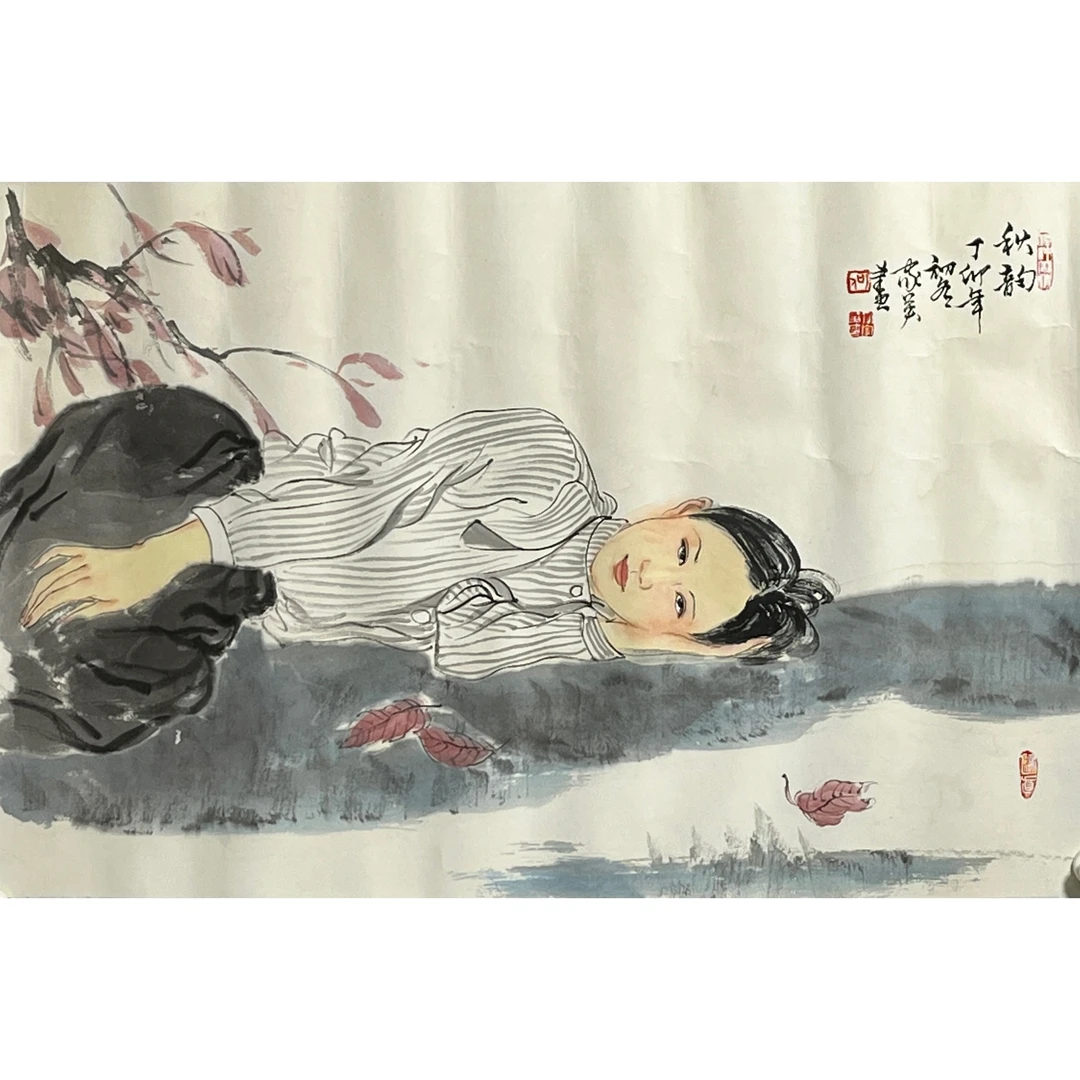 Lot 2068 何家英《人物画》 68cm*45cm