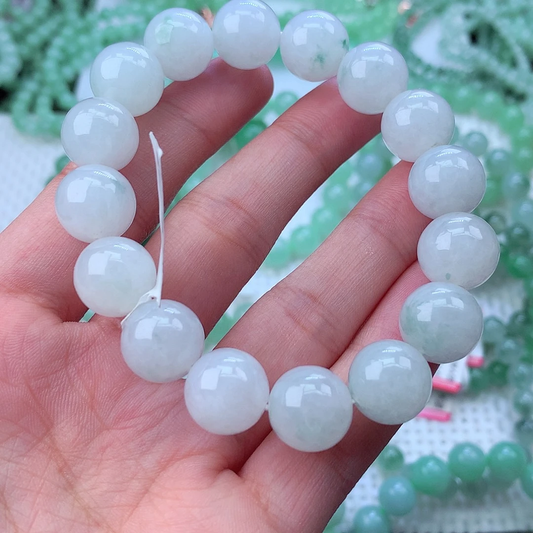 翡翠未镶嵌毛衣链卡13