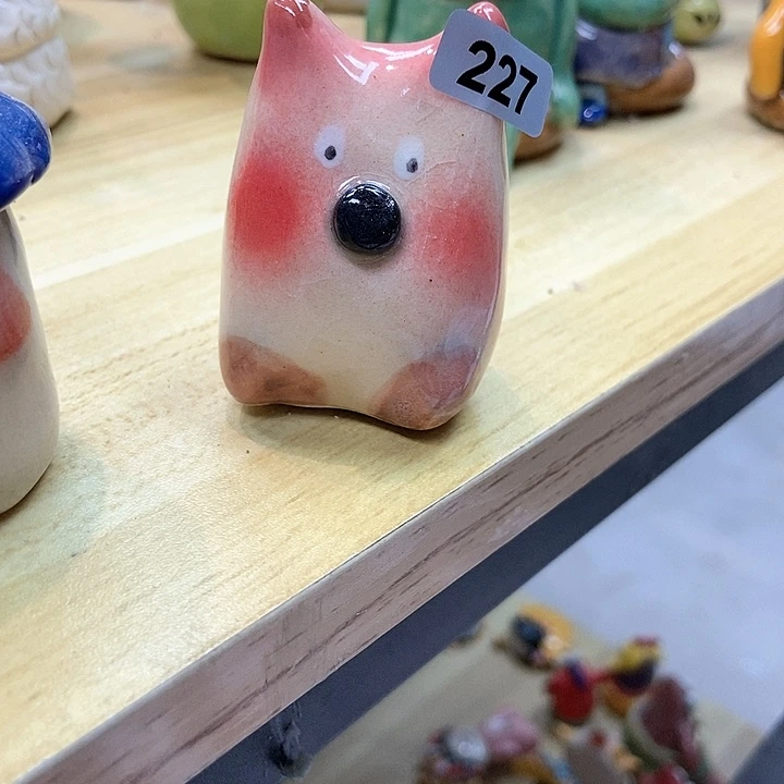 摆件直播间手工抽象陶瓷摆件227
