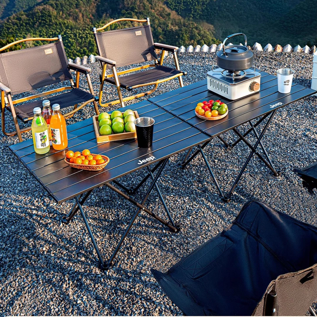 JEEP/吉普桌子折叠套装露营便携式军工户外折叠桌子igt战术桌