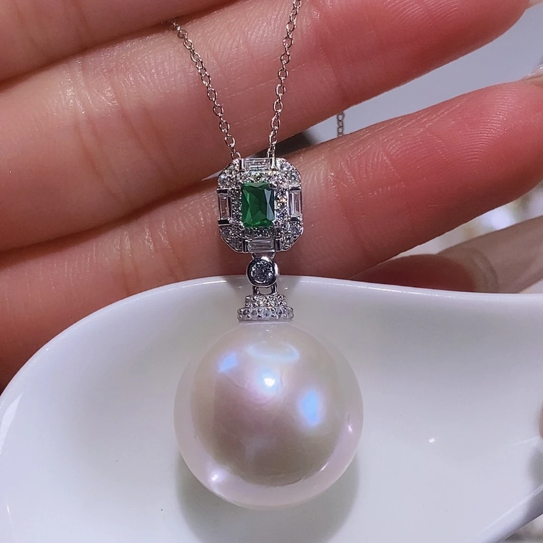 淡水珍珠颈饰银S925镶嵌༺****༻