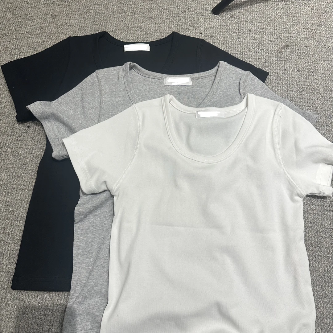 【慧姐韩国正品】2025春夏新款AB家U领短袖T恤/N0退N0换