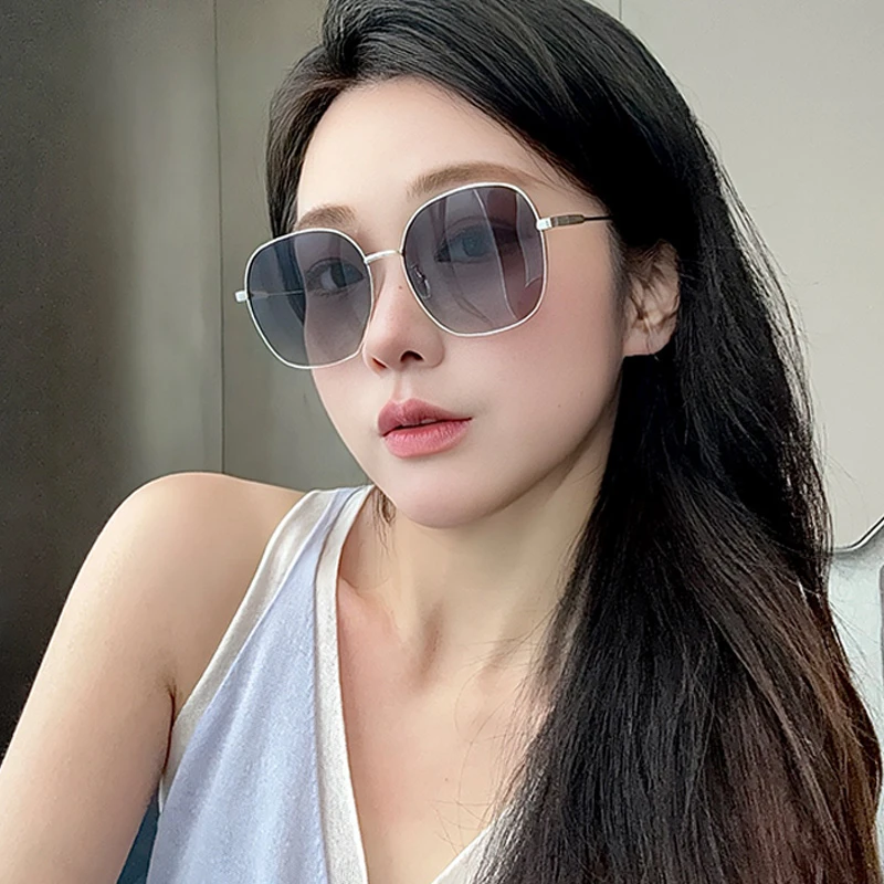 2025新款墨镜女士高清防紫外线大框大脸显瘦高级时尚百搭太阳眼镜