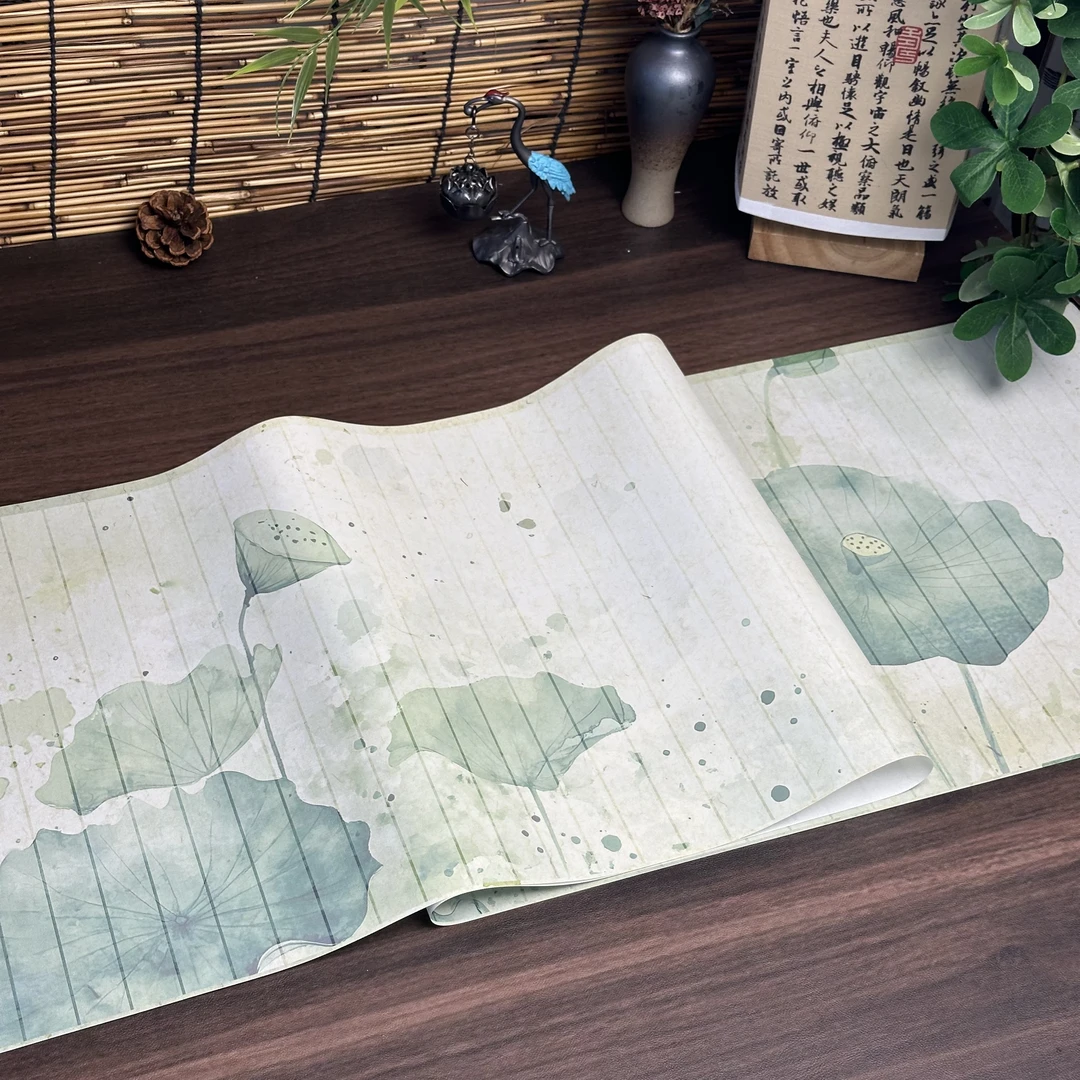 【荷影】绢布不洇墨书写细腻流畅