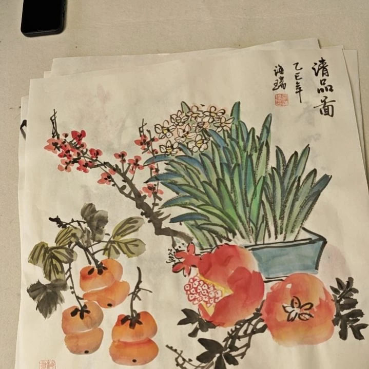 国画贾海瑞老师现场定制