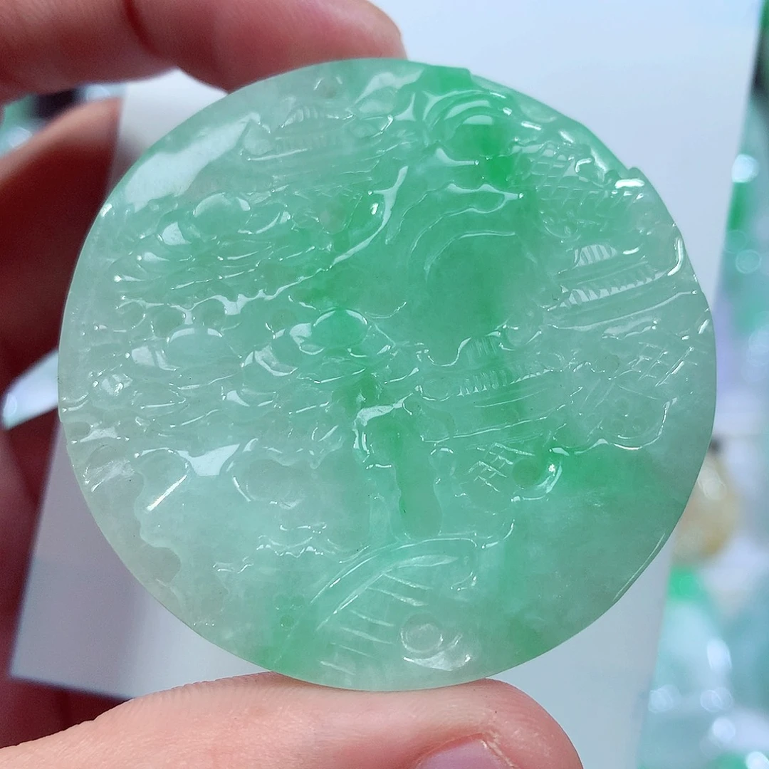 翡翠未镶嵌颈饰缅甸翡翠