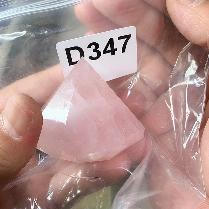 芙蓉石天然水晶柱子D347未镶嵌O****