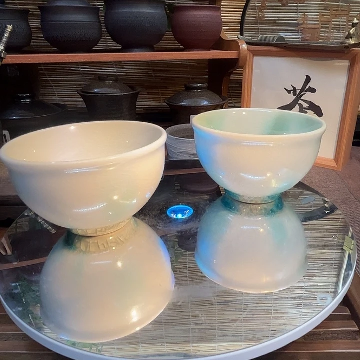 非白手作冰裂纹瑕疵两个