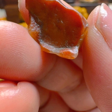 寿山石印石攀*红田原石