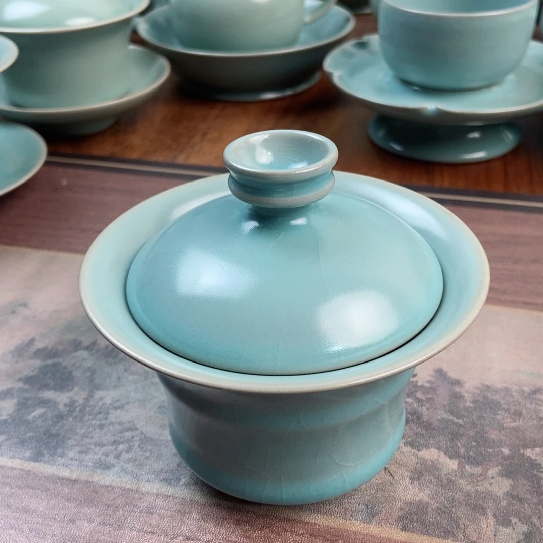 摆件原产地原矿汝瓷~茶器