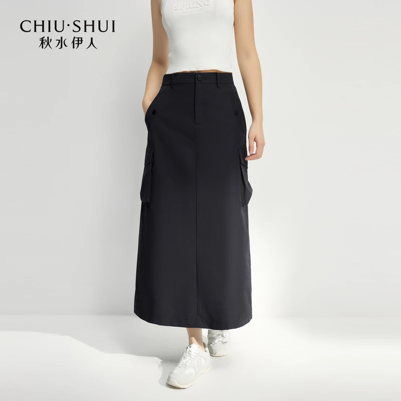 秋水伊人优雅半身裙2025年春季新款工装裙子625102B090342