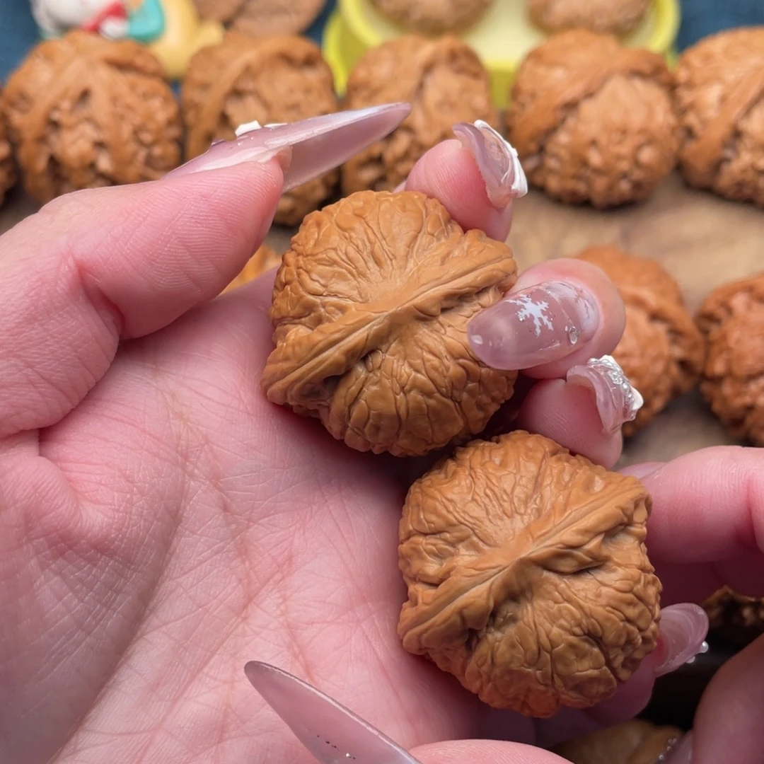 文玩核桃把件全品粗棱乾隆磨37