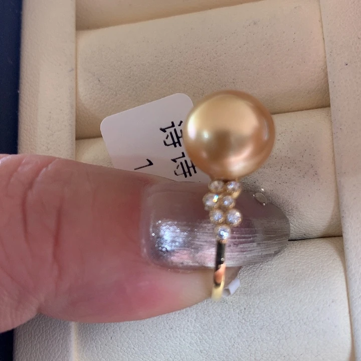 未镶嵌戒指海水珍珠