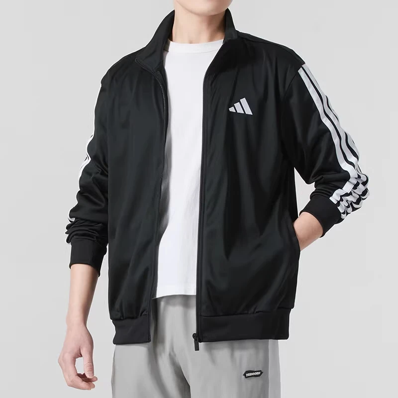 adidas阿迪达斯男子M 3S TR TT针织无帽外套JI8816