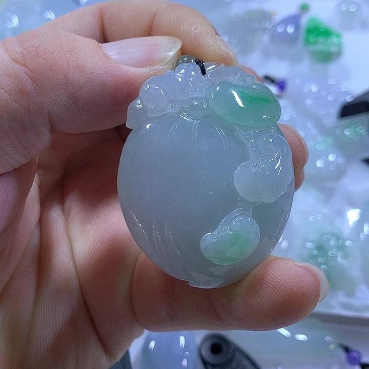 翡翠未镶嵌颈饰天然翡翠A货吊坠