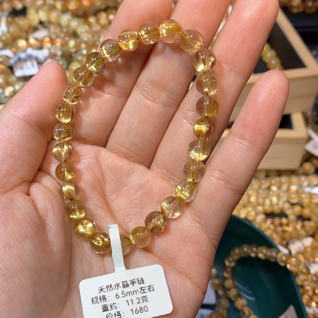 水晶手链未镶嵌1****6手链6.5mm