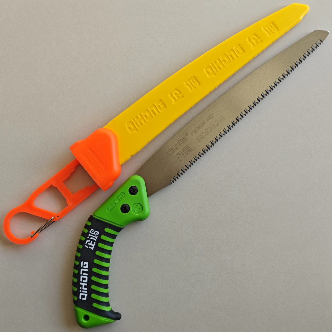 1把 企鸿250经典锯 修枝锯子 果枝伐木锯 盆景手锯 竹子鸡尾锯