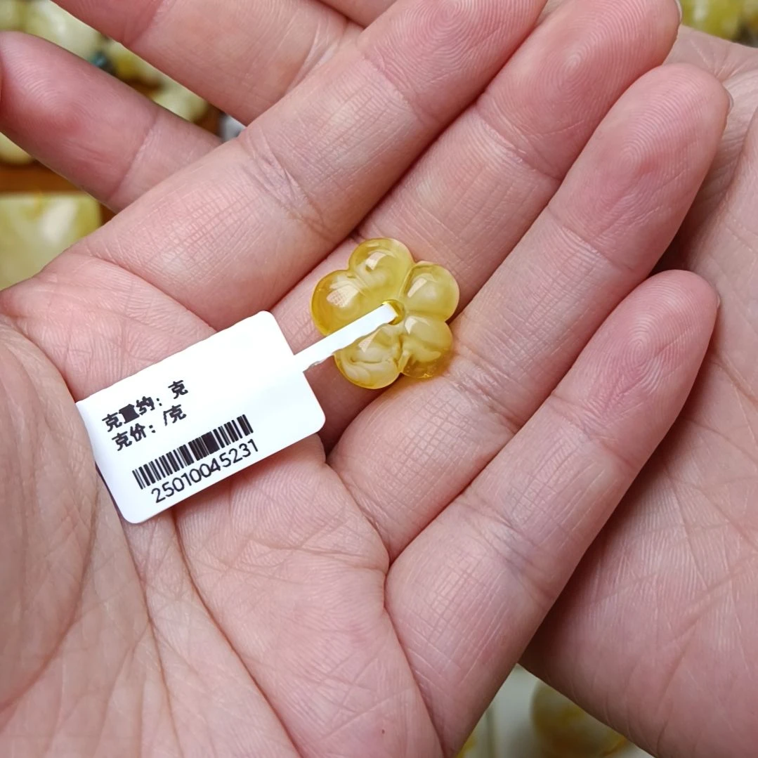 蜜蜡裸石未镶嵌玉*有钱花