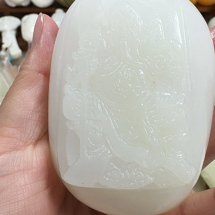 一***安砖雕石头手把件不退不换