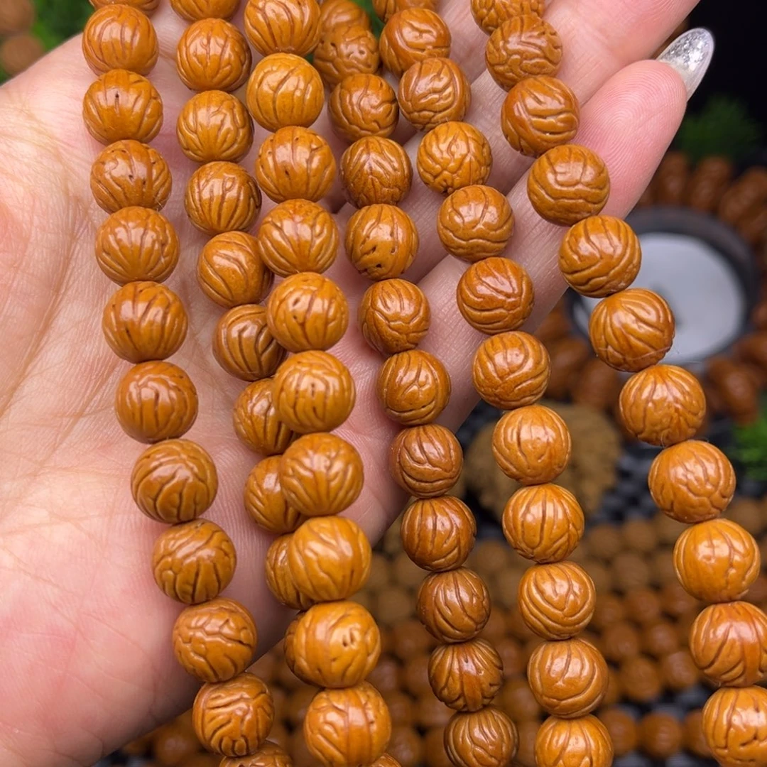 文玩核桃吊坠小脑纹108颗脖挂10尺寸