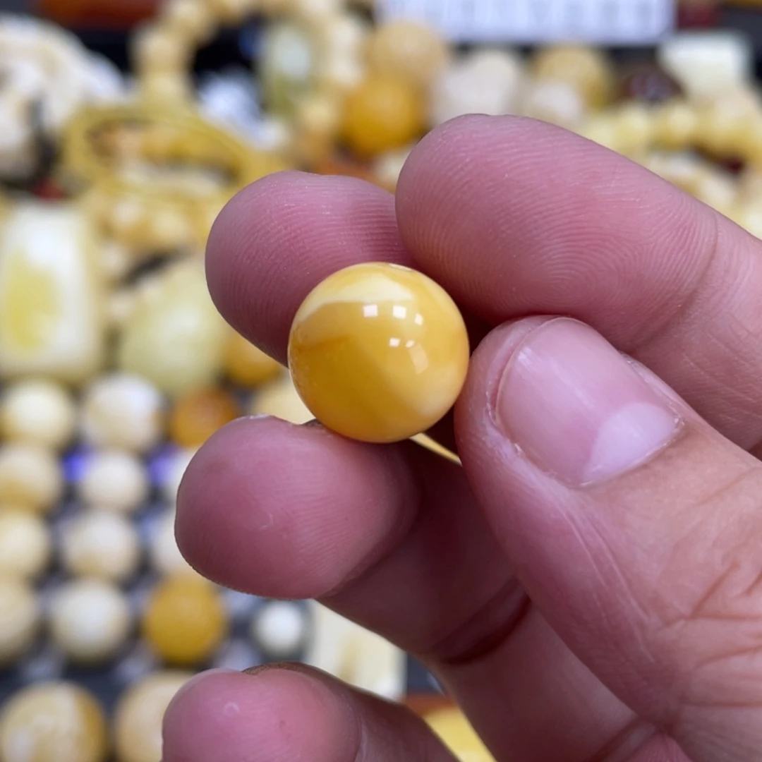 未镶嵌琥珀珠宝奇石12.5mm瑕