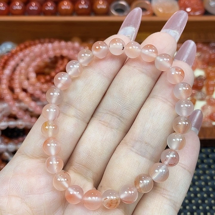 南红玛瑙未镶嵌颈饰单圈