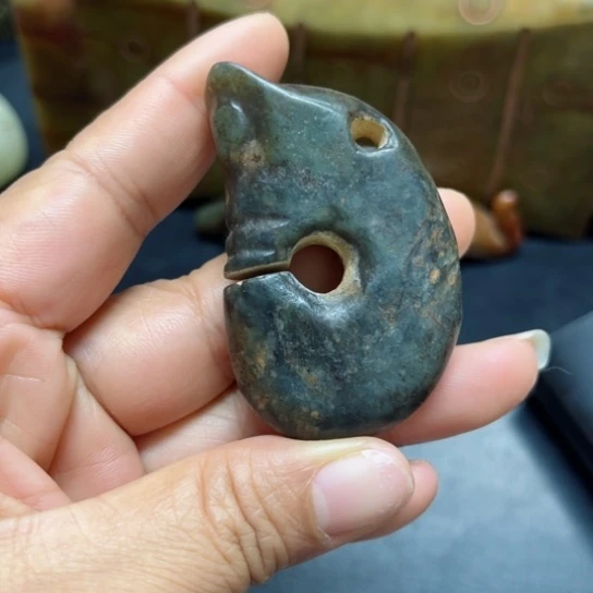 吊坠白玉菩提把件