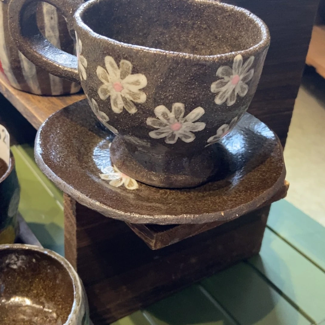 陶瓷另***己手捏咖啡杯套装