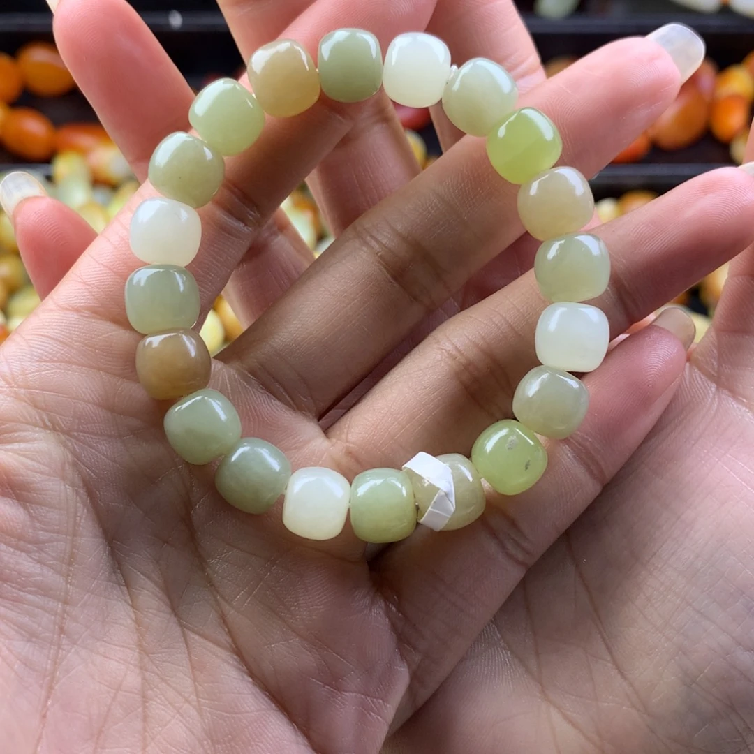 和田玉未镶嵌手链