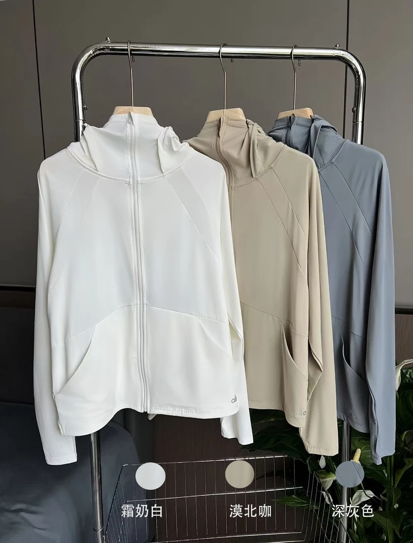 alo新款防晒衣透气速干百搭女上衣外套