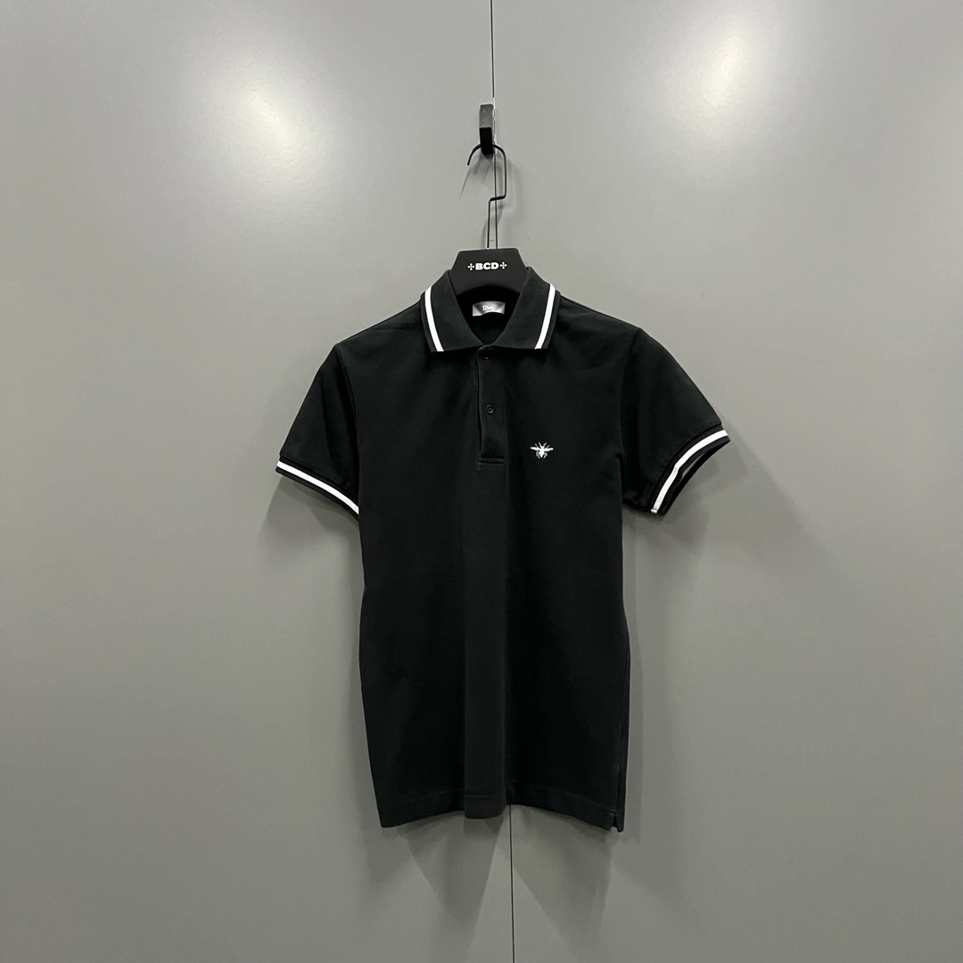 95新 DIOR/迪奥 c614 小蜜蜂刺绣polo衫 XS码 205689