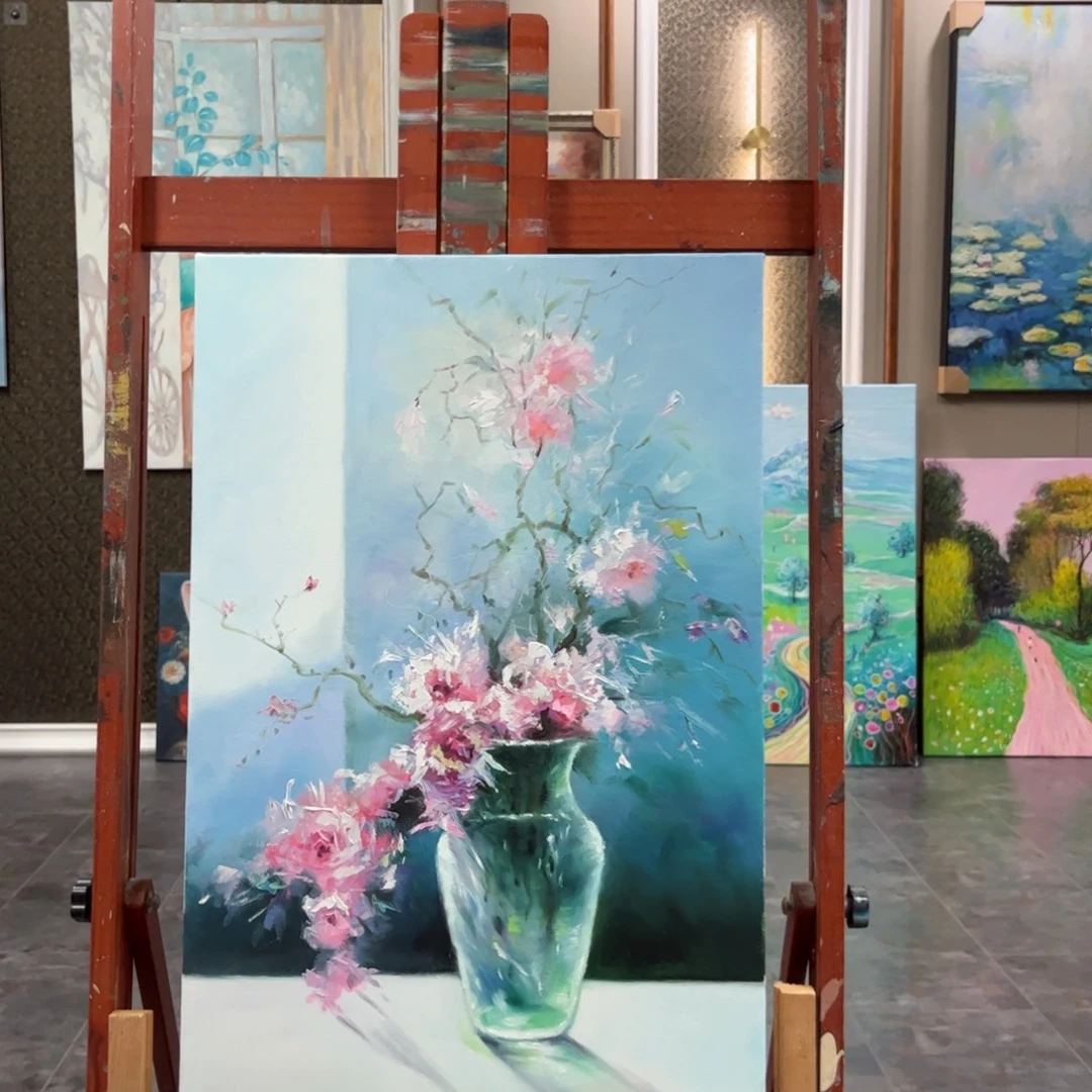 油画花卉纯手绘油画40×60