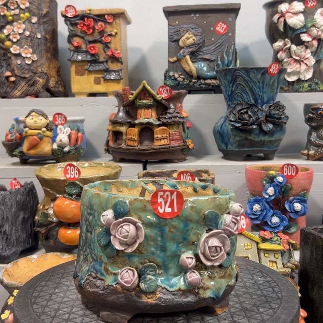 微瑕521 号陶然花器手工花盆