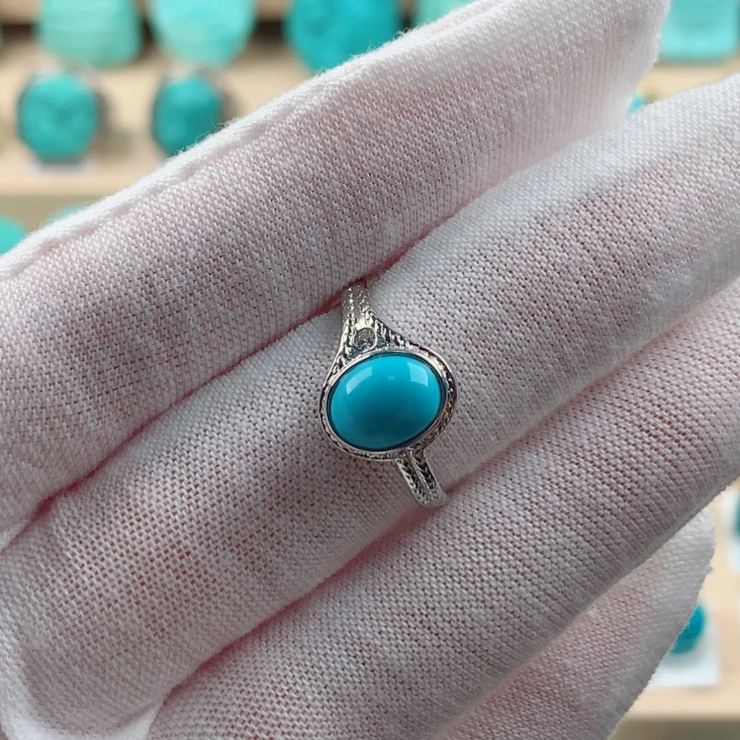 绿松石银S925镶嵌配饰