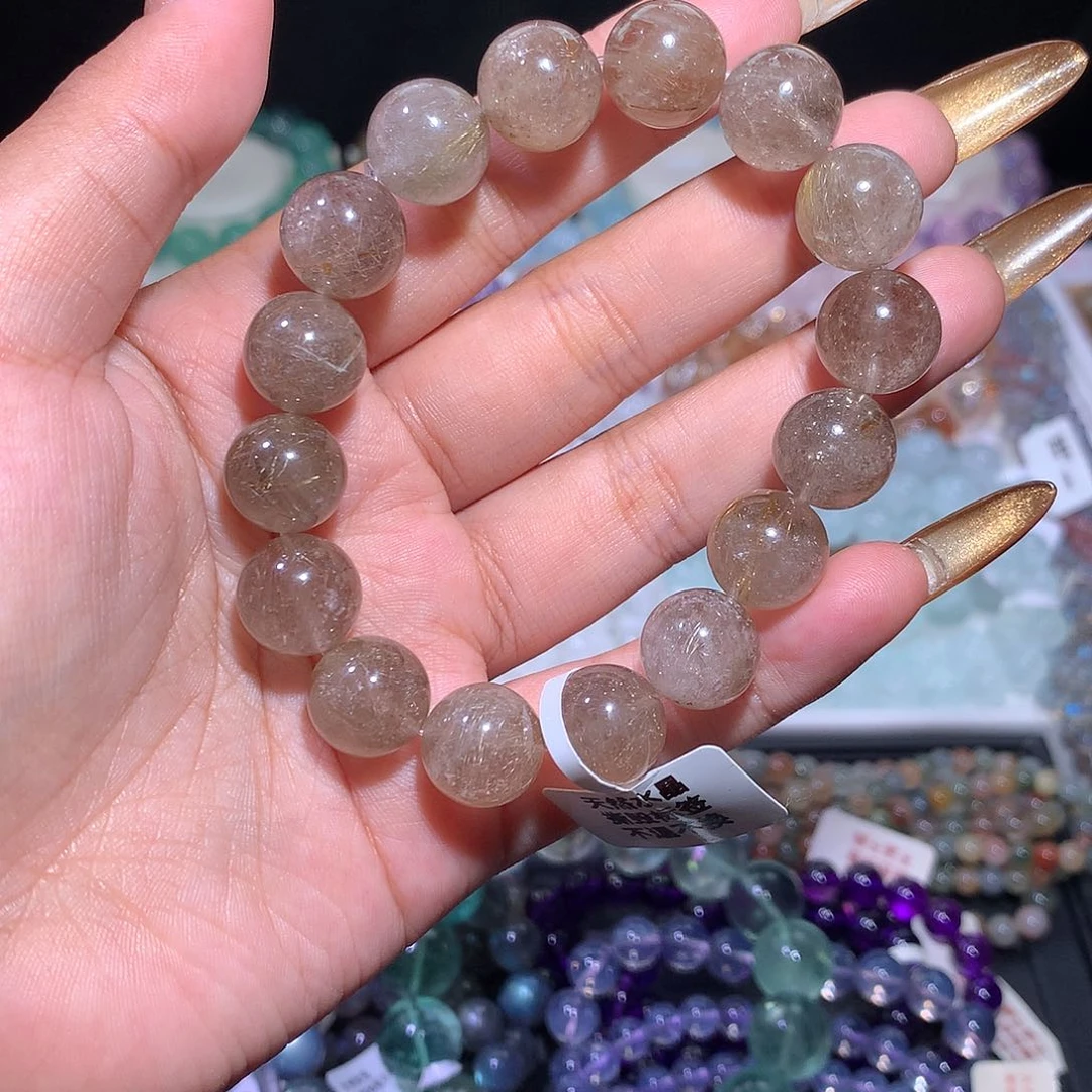 未镶嵌手链水晶黑体魔鬼银发金13