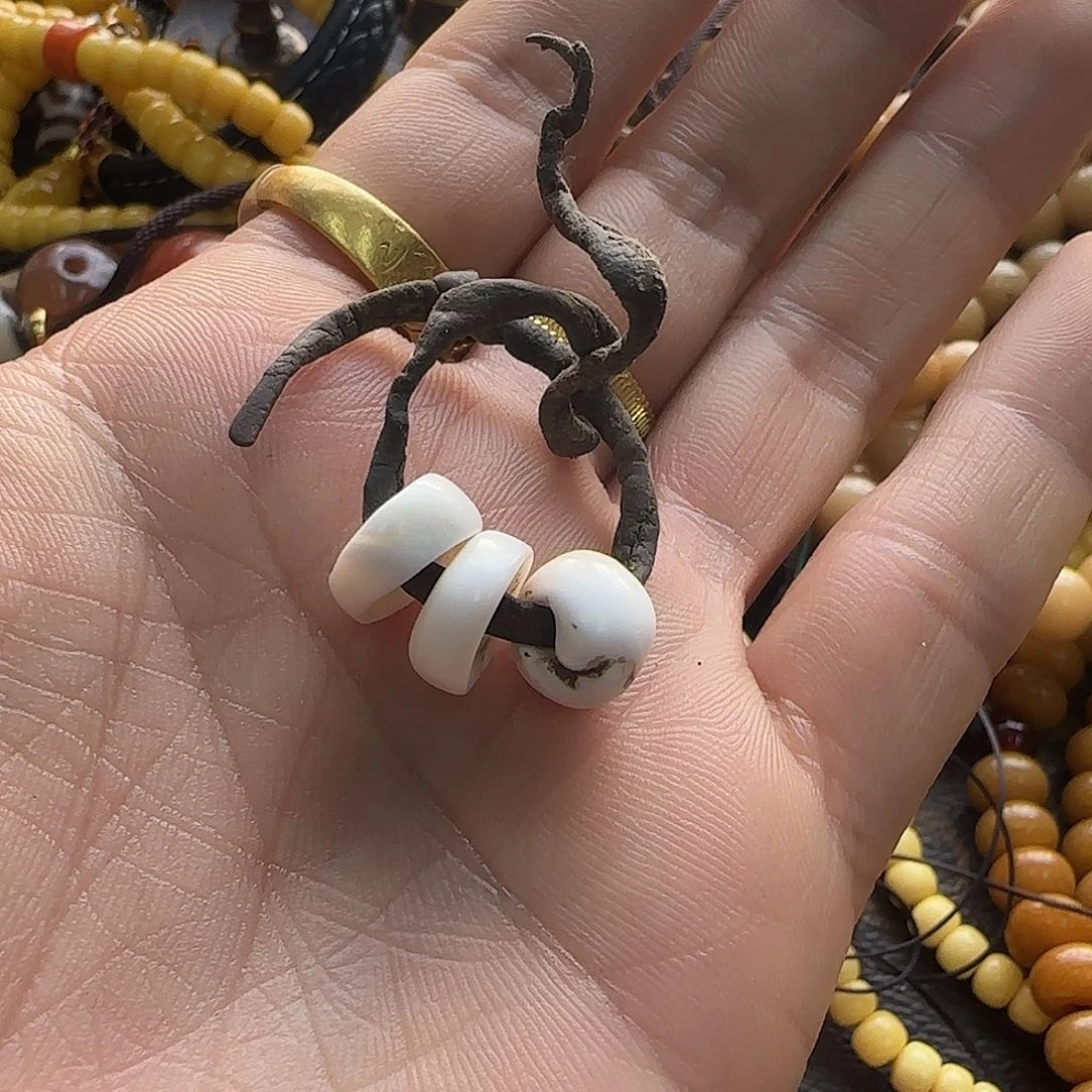 玻璃项链普***桑藏弟出品，菩提配饰