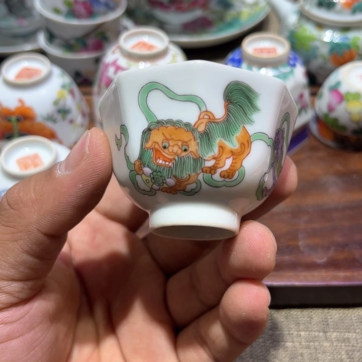 纯手绘精品盖碗杯