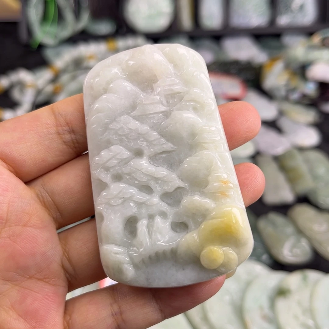 翡翠未镶嵌吊坠(不含链)