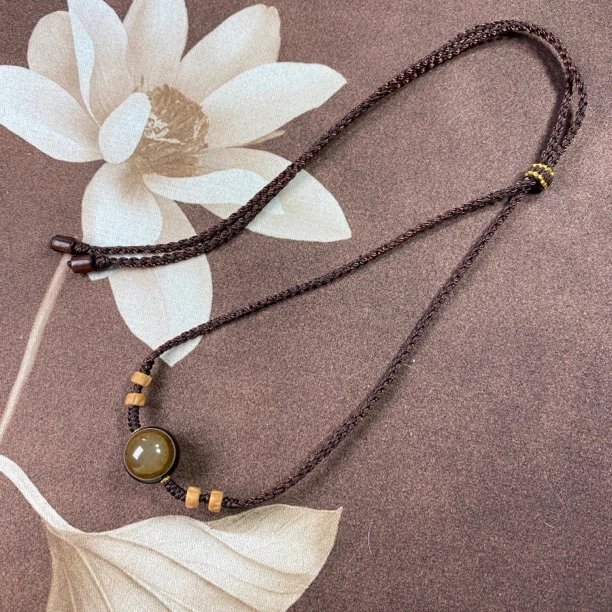 玛瑙天然一眼锁骨链时尚个性设计颈饰