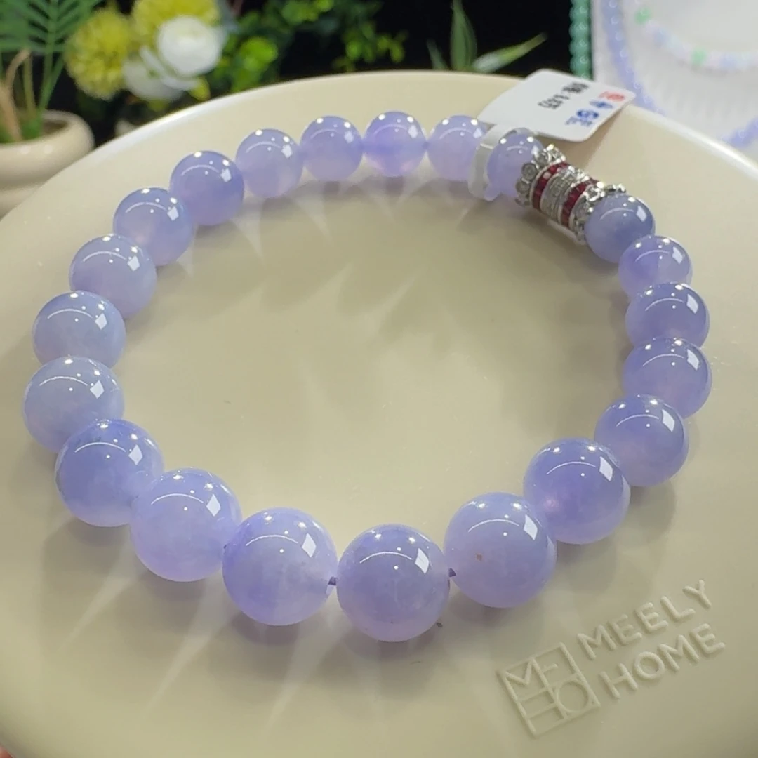 未镶嵌手链翡翠妖紫飘花单圈