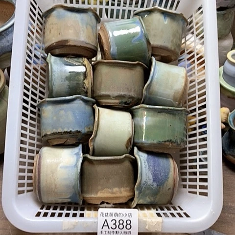 紫砂花盆388微瑕品口径5.5到6左右