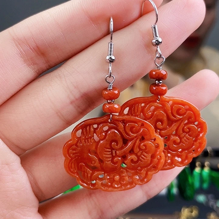 翡翠耳饰未镶嵌饰品