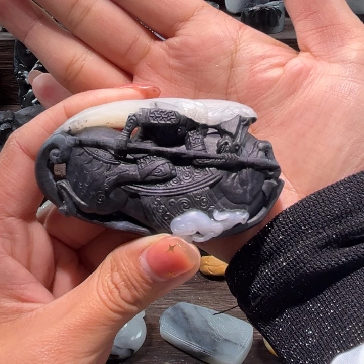 任***森和田玉未镶嵌吊坠(不含链)